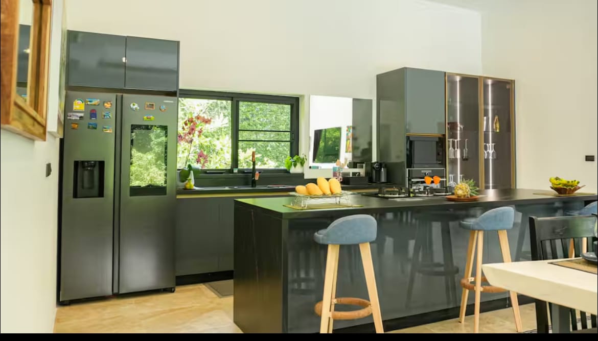 ห้องครัวของ Villa des Princes